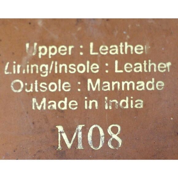 Rebels PERFORATED BROWN REAL LEATHER ROUND TOE LOW HEEL SLIP ON LOAFER SHOES 8M - Picture 8 of 10